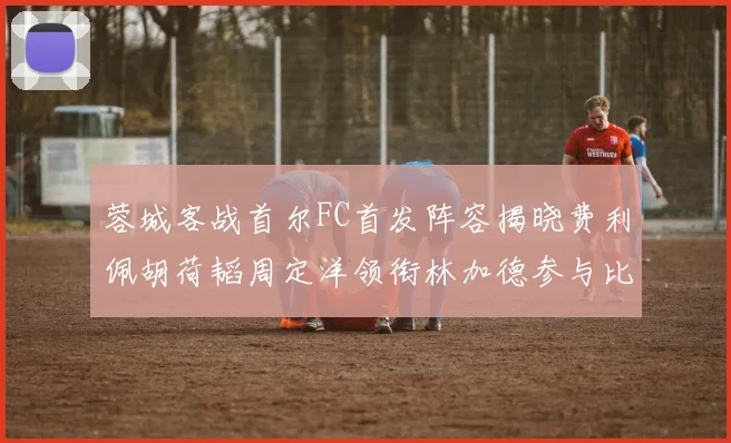 蓉城客战首尔FC首发阵容揭晓费利佩胡荷韬周定洋领衔林加德参与比赛