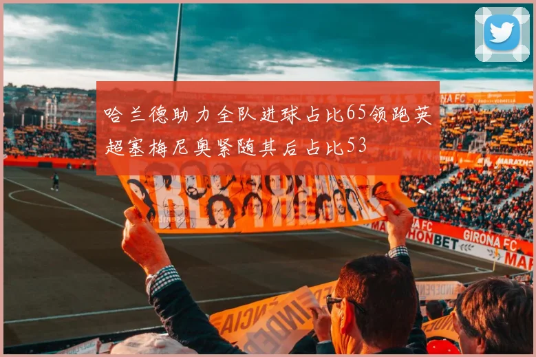 哈兰德助力全队进球占比65领跑英超塞梅尼奥紧随其后占比53